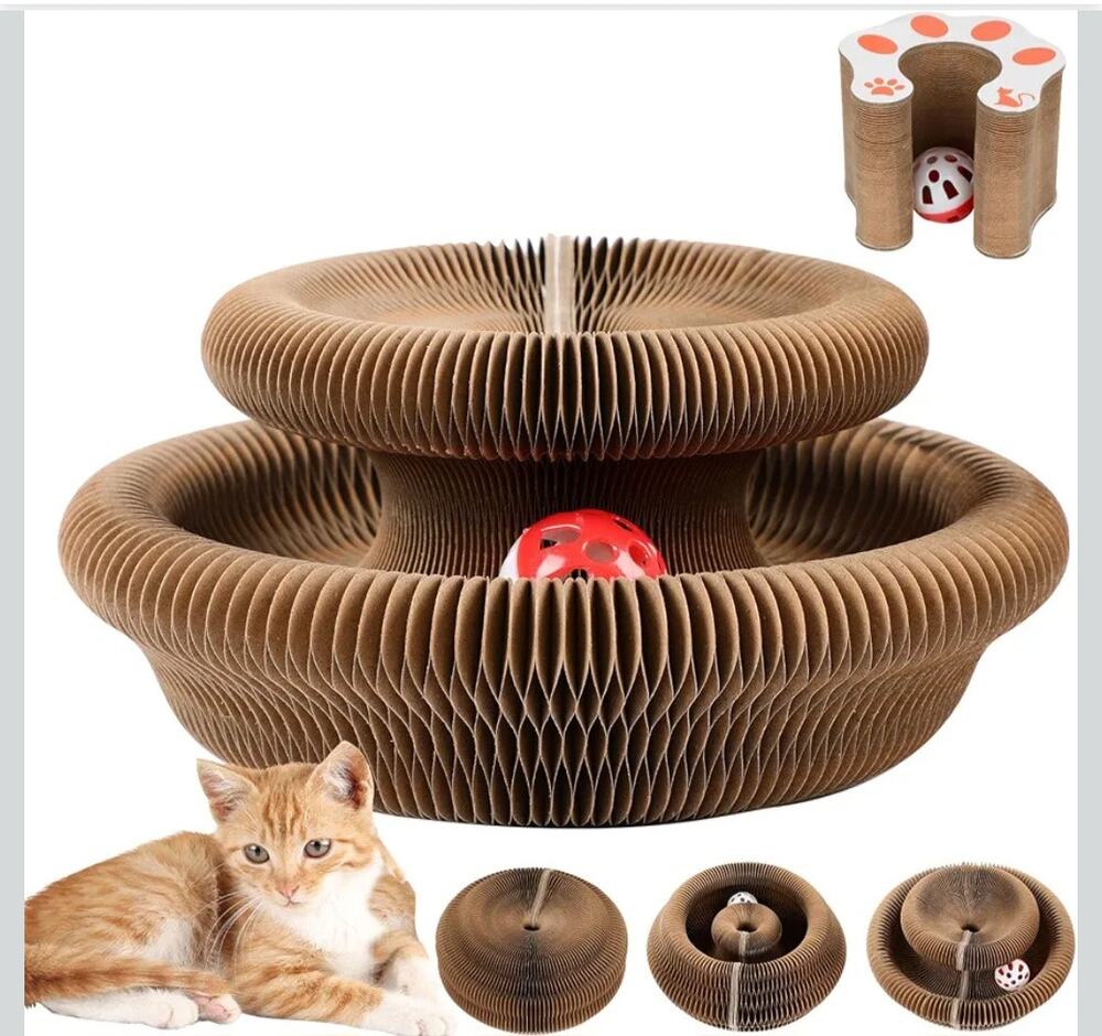 SREBAY Cat Toy Interactive Accordion Magic Organ Scratcher